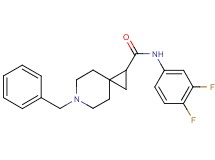 6-benzyl-N-(3,4-difluorophenyl)-6-azaspiro[2.5]octane-1-carboxamide