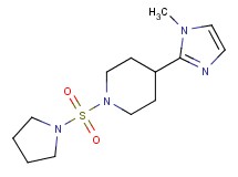 4-(1-methyl-1H-imidazol-2-yl)-1-(1-pyrrolidinylsulfonyl)piperidine