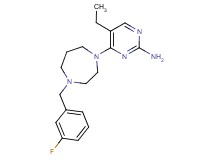 5-ethyl-4-[4-(3-fluorobenzyl)-1,4-diazepan-1-yl]pyrimidin-2-amine
