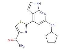 2-[6-(cyclopentylamino)-1H-pyrrolo[2,3-b]pyridin-4-yl]-1,3-thiazole-4-carboxamide