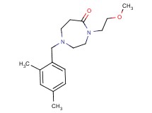 1-(2,4-dimethylbenzyl)-4-(2-methoxyethyl)-1,4-diazepan-5-one