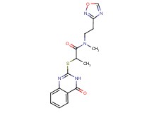 N-methyl-N-[2-(1,2,4-oxadiazol-3-yl)ethyl]-2-[(4-oxo-3,4-dihydroquinazolin-2-yl)thio]propanamide