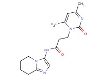 3-(4,6-dimethyl-2-oxopyrimidin-1(2H)-yl)-N-(5,6,7,8-tetrahydroimidazo[1,2-a]pyridin-3-yl)propanamide