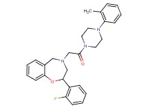 2-(2-fluorophenyl)-4-{2-[4-(2-methylphenyl)-1-piperazinyl]-2-oxoethyl}-2,3,4,5-tetrahydro-1,4-benzoxazepine