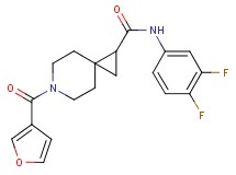 N-(3,4-difluorophenyl)-6-(3-furoyl)-6-azaspiro[2.5]octane-1-carboxamide