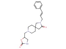 8-[(2-oxo-1,3-oxazolidin-5-yl)methyl]-2-[(2E)-3-phenyl-2-propen-1-yl]-2,8-diazaspiro[4.5]decan-3-one