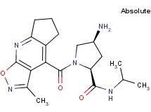 (2S,4S)-4-amino-N-isopropyl-1-[(3-methyl-6,7-dihydro-5H-cyclopenta[b]isoxazolo[4,5-e]pyridin-4-yl)carbonyl]pyrrolidine-2-carboxamide
