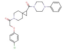 6-[(4-chlorophenoxy)acetyl]-1-[(4-phenyl-1-piperazinyl)carbonyl]-6-azaspiro[2.5]octane