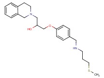 1-(3,4-dihydro-2(1H)-isoquinolinyl)-3-[4-({[3-(methylthio)propyl]amino}methyl)phenoxy]-2-propanol