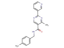 4-methyl-N-(4-methylbenzyl)-2-pyridin-3-ylpyrimidine-5-carboxamide
