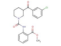 methyl 2-({[3-(3-chlorobenzoyl)-1-piperidinyl]carbonyl}amino)benzoate