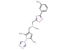 1-[2,5-dimethyl-1-(4H-1,2,4-triazol-4-yl)-1H-pyrrol-3-yl]-N-methyl-N-{[3-(3-methylphenyl)-1,2,4-oxadiazol-5-yl]methyl}methanamine