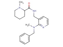N-({2-[benzyl(methyl)amino]-3-pyridinyl}methyl)-1-methyl-2-piperidinecarboxamide