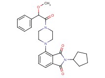 2-cyclopentyl-4-{4-[methoxy(phenyl)acetyl]-1-piperazinyl}-1H-isoindole-1,3(2H)-dione