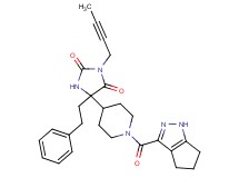 3-(2-butyn-1-yl)-5-(2-phenylethyl)-5-[1-(1,4,5,6-tetrahydrocyclopenta[c]pyrazol-3-ylcarbonyl)-4-piperidinyl]-2,4-imidazolidinedione