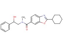 2-cyclohexyl-N-(2-hydroxy-2-phenylethyl)-N-methyl-1,3-benzoxazole-6-carboxamide