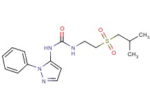 N-[2-(isobutylsulfonyl)ethyl]-N'-(1-phenyl-1H-pyrazol-5-yl)urea