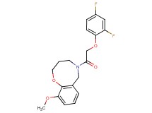 5-[(2,4-difluorophenoxy)acetyl]-10-methoxy-3,4,5,6-tetrahydro-2H-1,5-benzoxazocine