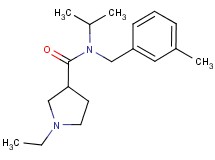 1-ethyl-N-isopropyl-N-(3-methylbenzyl)pyrrolidine-3-carboxamide