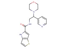 N-(2-morpholin-4-yl-2-pyridin-3-ylethyl)-4H-thieno[3,2-b]pyrrole-5-carboxamide