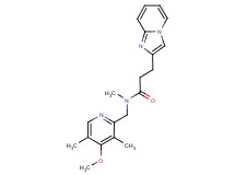 3-imidazo[1,2-a]pyridin-2-yl-N-[(4-methoxy-3,5-dimethylpyridin-2-yl)methyl]-N-methylpropanamide