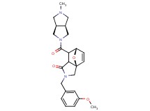 (3aR*,6S*)-2-(3-methoxybenzyl)-7-{[(3aR*,6aS*)-5-methylhexahydropyrrolo[3,4-c]pyrrol-2(1H)-yl]carbonyl}-2,3,7,7a-tetrahydro-3a,6-epoxyisoindol-1(6H)-one