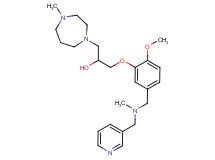 1-(2-methoxy-5-{[methyl(3-pyridinylmethyl)amino]methyl}phenoxy)-3-(4-methyl-1,4-diazepan-1-yl)-2-propanol