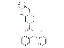 1-[3-(2-fluorophenyl)-3-phenylpropanoyl]-4-[(1-methyl-1H-imidazol-2-yl)methyl]piperazine