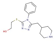 2-{[4-phenyl-5-(4-piperidinylmethyl)-4H-1,2,4-triazol-3-yl]thio}ethanol hydrochloride