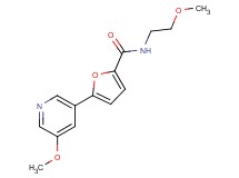 N-(2-methoxyethyl)-5-(5-methoxypyridin-3-yl)-2-furamide