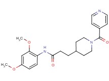 N-(2,4-dimethoxyphenyl)-3-(1-isonicotinoylpiperidin-4-yl)propanamide