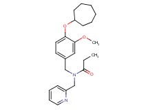 N-[4-(cycloheptyloxy)-3-methoxybenzyl]-N-(2-pyridinylmethyl)propanamide