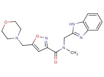 N-(1H-benzimidazol-2-ylmethyl)-N-methyl-5-(morpholin-4-ylmethyl)isoxazole-3-carboxamide