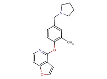4-[2-methyl-4-(pyrrolidin-1-ylmethyl)phenoxy]furo[3,2-c]pyridine