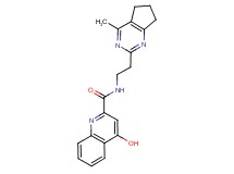 4-hydroxy-N-[2-(4-methyl-6,7-dihydro-5H-cyclopenta[d]pyrimidin-2-yl)ethyl]-2-quinolinecarboxamide
