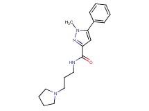 1-methyl-5-phenyl-N-(3-pyrrolidin-1-ylpropyl)-1H-pyrazole-3-carboxamide
