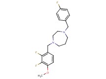 1-(2,3-difluoro-4-methoxybenzyl)-4-(4-fluorobenzyl)-1,4-diazepane