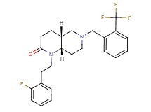 (4aR*,8aS*)-1-[2-(2-fluorophenyl)ethyl]-6-[2-(trifluoromethyl)benzyl]octahydro-1,6-naphthyridin-2(1H)-one