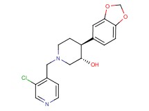 (3S*,4S*)-4-(1,3-benzodioxol-5-yl)-1-[(3-chloropyridin-4-yl)methyl]piperidin-3-ol