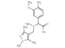 (4-amino-3-methoxyphenyl){methyl[(1,3,5-trimethyl-1H-pyrazol-4-yl)methyl]amino}acetic acid dihydrochloride