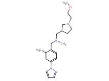 1-[1-(2-methoxyethyl)pyrrolidin-3-yl]-N-methyl-N-[2-methyl-4-(1H-pyrazol-1-yl)benzyl]methanamine