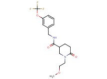 1-(2-methoxyethyl)-6-oxo-N-[3-(trifluoromethoxy)benzyl]-3-piperidinecarboxamide