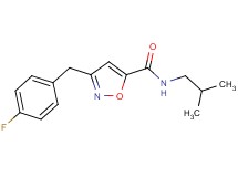 3-(4-fluorobenzyl)-N-isobutyl-5-isoxazolecarboxamide