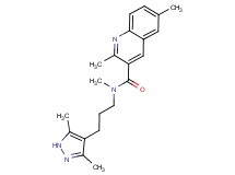 N-[3-(3,5-dimethyl-1H-pyrazol-4-yl)propyl]-N,2,6-trimethylquinoline-3-carboxamide