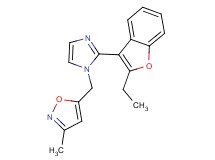 5-{[2-(2-ethyl-1-benzofuran-3-yl)-1H-imidazol-1-yl]methyl}-3-methylisoxazole