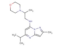 5-isopropyl-2-methyl-N-[2-(4-morpholinyl)propyl]pyrazolo[1,5-a]pyrimidin-7-amine