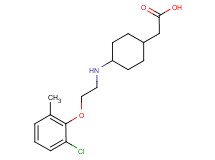 (4-{[2-(2-chloro-6-methylphenoxy)ethyl]amino}cyclohexyl)acetic acid