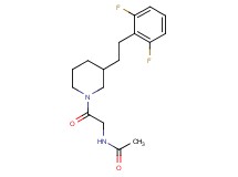 N-(2-{3-[2-(2,6-difluorophenyl)ethyl]-1-piperidinyl}-2-oxoethyl)acetamide
