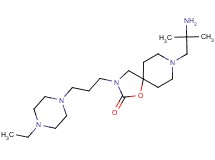 8-(2-amino-2-methylpropyl)-3-[3-(4-ethyl-1-piperazinyl)propyl]-1-oxa-3,8-diazaspiro[4.5]decan-2-one dihydrochloride