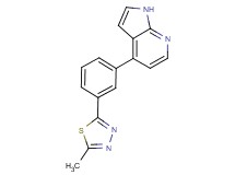 4-[3-(5-methyl-1,3,4-thiadiazol-2-yl)phenyl]-1H-pyrrolo[2,3-b]pyridine